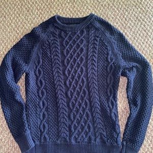 NWOT J. Crew Navy Heavy Knit Sweater